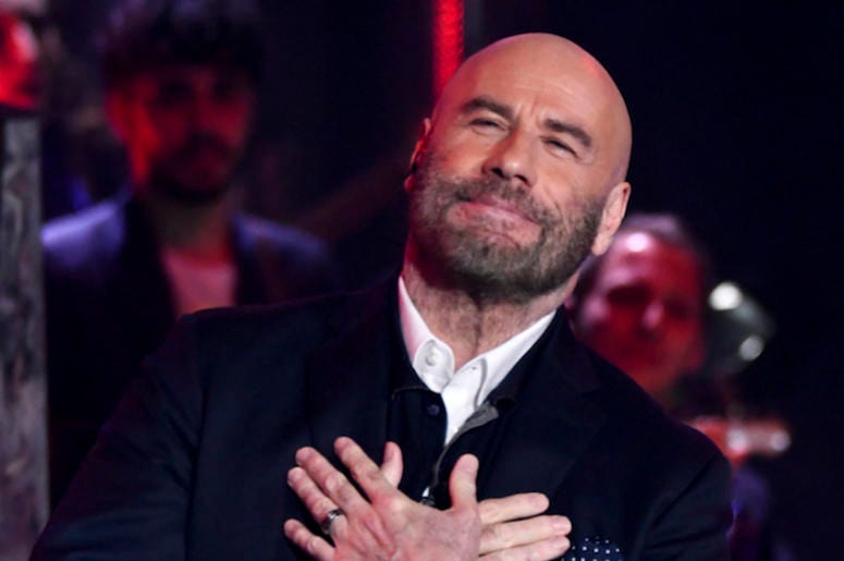 John Travolta, Smile, Hands Over Heart, Sanremo Young, 2019 John Travolta, Smile, Hands Over Heart, Sanremo Young, 2019