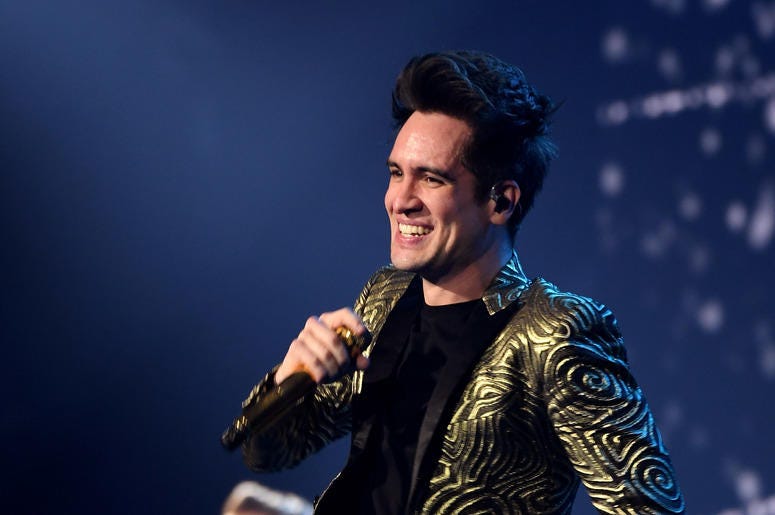 Brendon Urie of Panic! at the Disco Brendon Urie of Panic! at the Disco