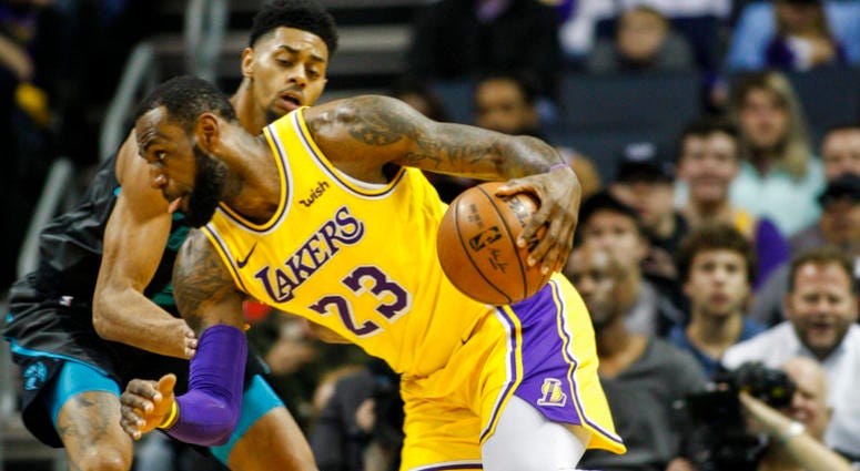 Los Angeles Lakers forward LeBron James (23) Los Angeles Lakers forward LeBron James (23)