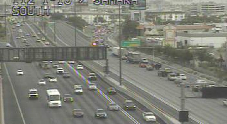 Traffic exiting I-15 at Sahara because of a fatal crash on 12-2