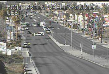 Accident scene at Sunset/GV Parkway on 3-3-20