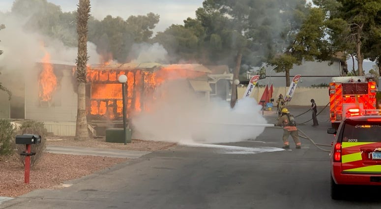 scene of a mobile home fire near Lamb and Washington on 11-23-29