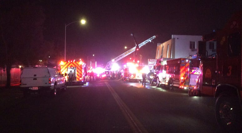 Scene of Fire At the Alpine Apartments on 12-20-19
