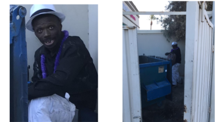 Snaphot of a North Las Vegas dumpster fire suspect from 7-22-20