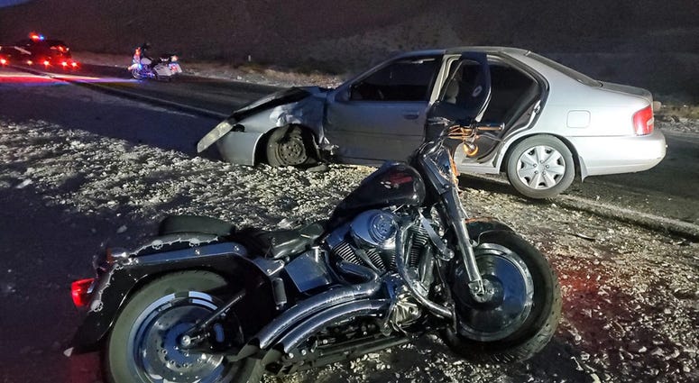 Scene of fatal motorcycle crash on 5-21-20