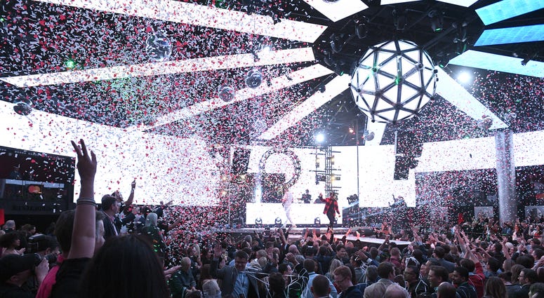 Rapper French Montana performs at Live @ CES hosted by iHeartMedia and Mastercard during The Consumer Electronics Show at Drai's Beach club - Nightclub at The Cromwell Las Vegas on January 08, 2020