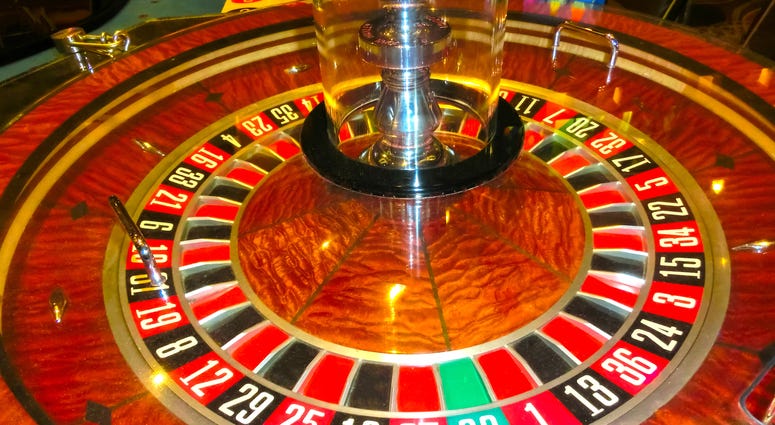 Conceptual image about casino closed stop sign indicating warning of Coronavirus Covid-19