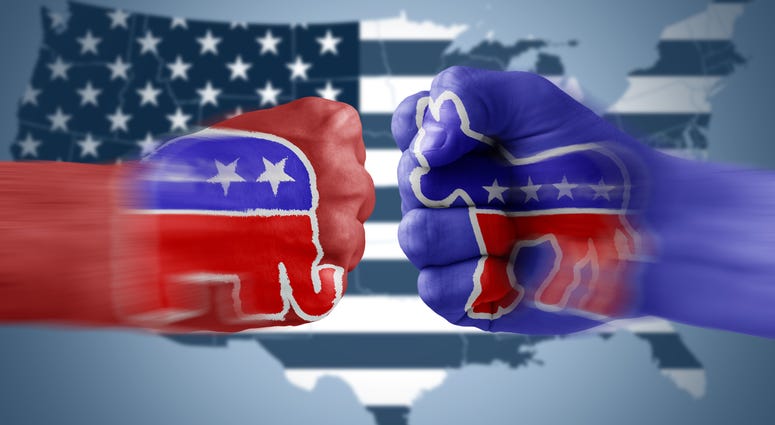 The Democrat Donkey vs. The Republican Elephant