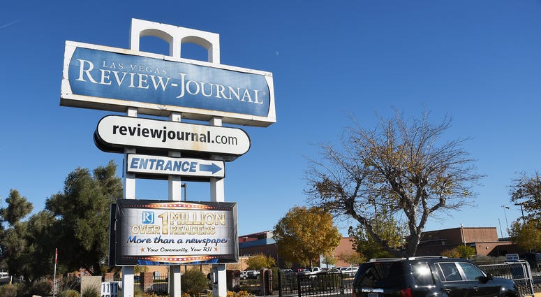 Exterior of the offices of the Las Vegas Review Journal