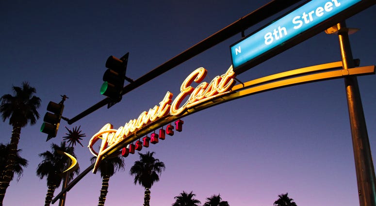 Entrance to the Fremont Street Experience