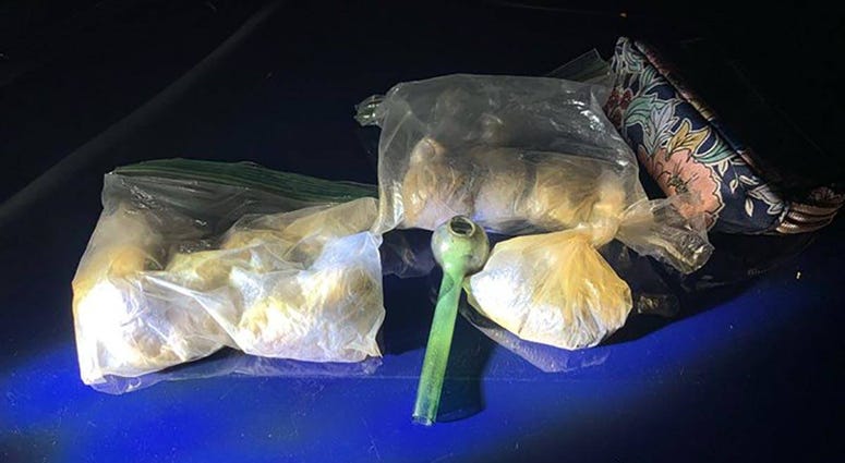 Heroin seized during a traffic stop by NHP on 7-23-20
