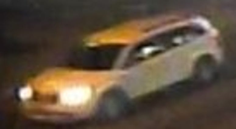 Screen shot of car wanted in fatal hit and run on 1-11-20