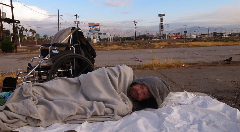 Local Las Vegas Homeless Man