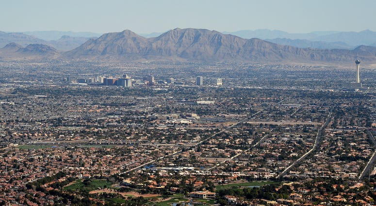 Aerial View Of The Las Vegas Valley