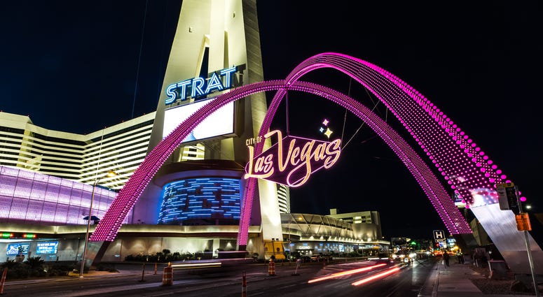 Artist rendering of the Gateway Arch in downtown Las Vegas