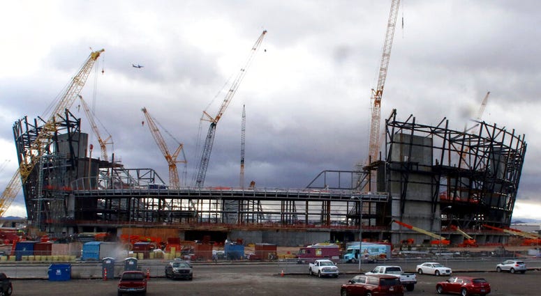 Las Vegas stadium construction; Jan. 2019 Las Vegas stadium construction; Jan. 2019