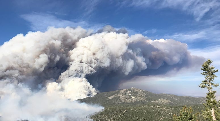 Overhead shot of the Mahogany Fire from 6-28-20