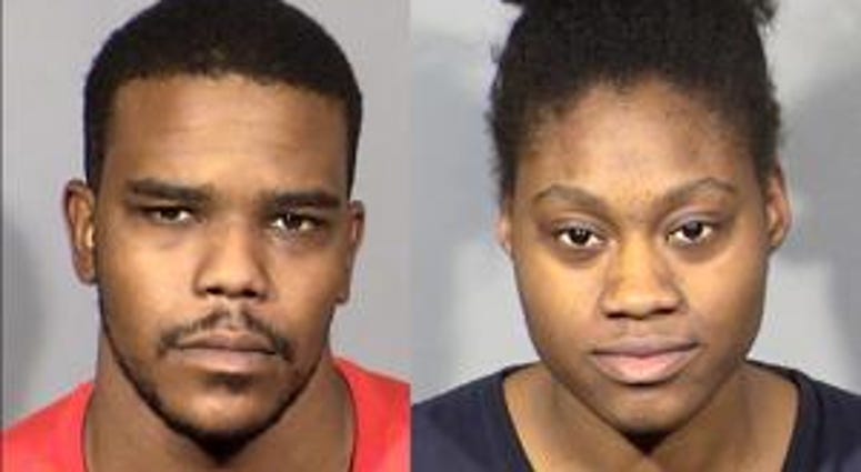 Mug shots of murder suspects Jecory Kemp and Tyeshia Jones