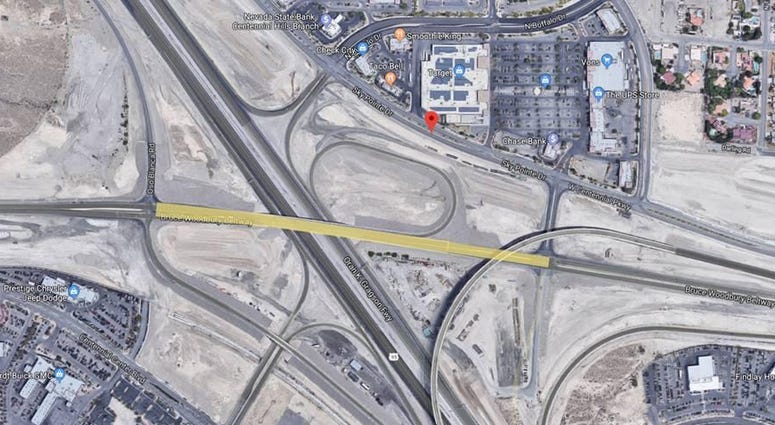 Map view of the Centennial Bowl area where the Northern Beltway meets U.S. 95