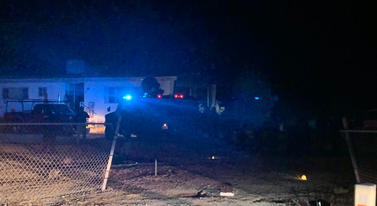 Scene of active shooter standoff in Pahrump on 12-3-20