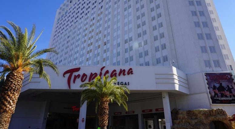 Exterior Shot of the Tropicana Hotel on the Las Vegas Strip