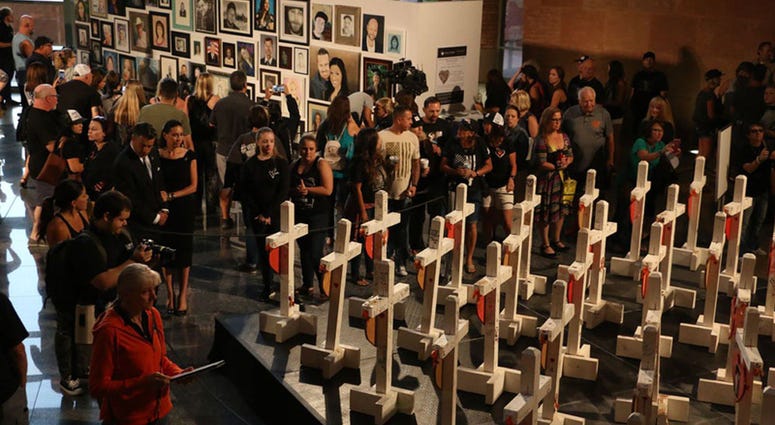 Las Vegas Shooting Memorial Ceremony; Oct. 1, 2018 Las Vegas Shooting Memorial Ceremony; Oct. 1, 2018