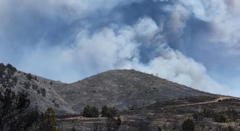 The Numbers Fire burns south of Gardnerville on Tuesday July 7, 2020.