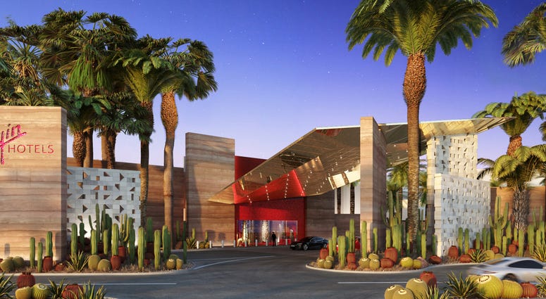 Artist rendering of the new Virgin Hotel, Las Vegas