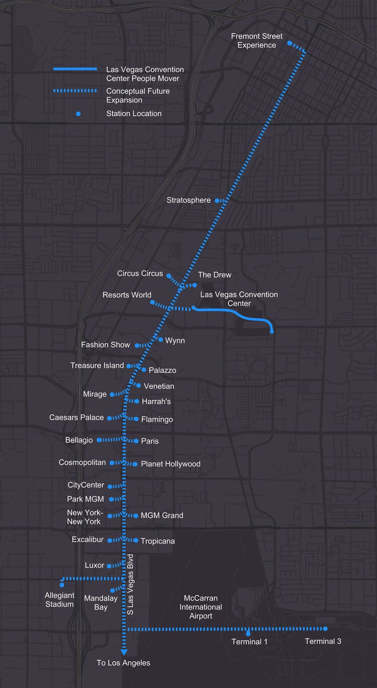 proposal diagram for underground people mover