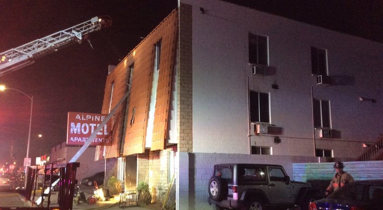 Scene of Fire at the Alpine Apartments on 12-21-19