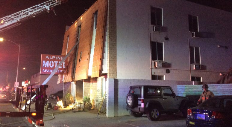 Exterior shot of the Alpine Apartments on 12-21-19