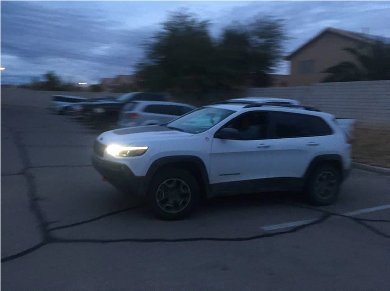 snapshot of vehicle wanted in mail theft 1-30-20