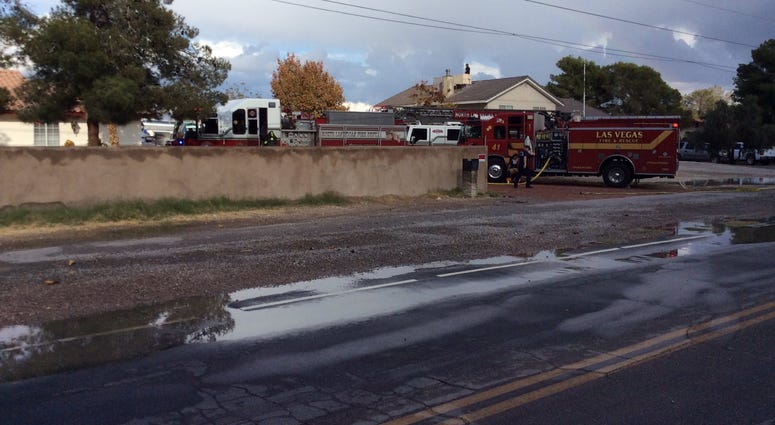 Las Vegas Fire On Scene Of A House Fire On W. Tropical Parkway On Wednesday, November 20th