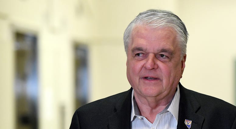Nevada Gov. Steve Sisolak speaks during a news conference on the state's response to the coronavirus outbreak at the Grant Sawyer State Office Building on March 17, 2020 in Las Vegas, Nevada.