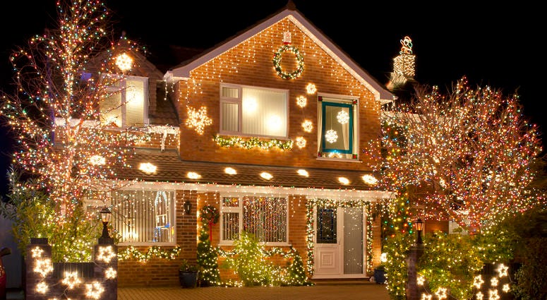 Nicely Decorated (Maybe a little too nice) House For Christmas