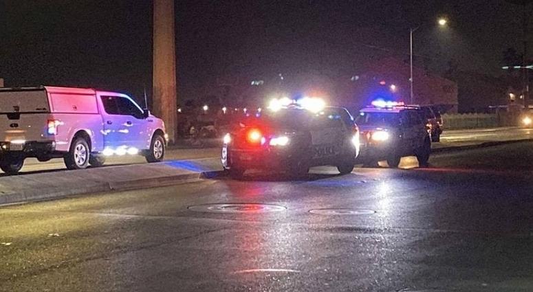Scene of fatal crash on Pecos/Lake Mead on 12-13-19