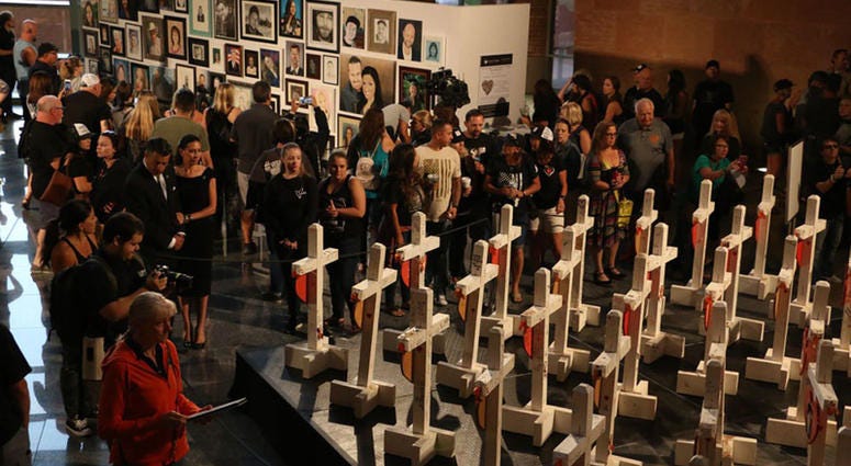 Las Vegas Shooting Memorial Ceremony; Oct. 1, 2018 Las Vegas Shooting Memorial Ceremony; Oct. 1, 2018