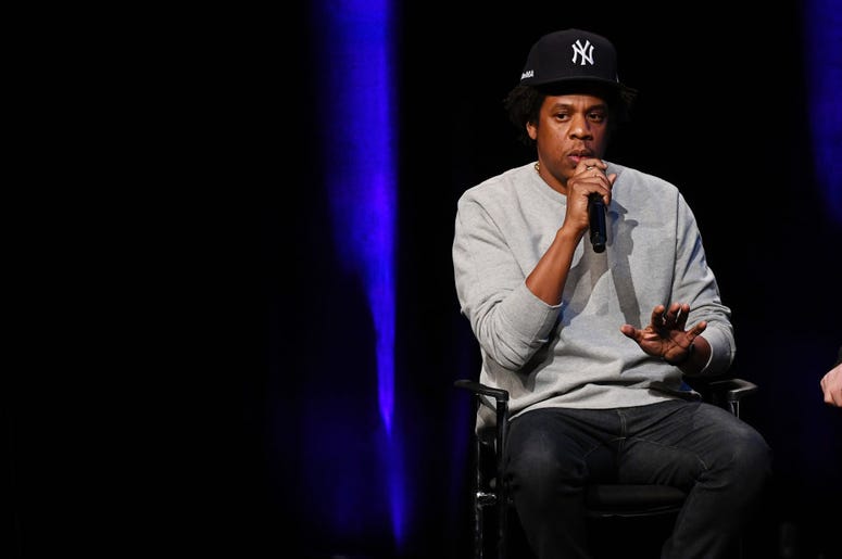Shawn "Jay-Z" Carter speaks onstage during the launch of The Reform Alliance at John Jay College on January 23, 2019 in New York City Shawn "Jay-Z" Carter speaks onstage during the launch of The Reform Alliance at John Jay College on January 23, 2019 in New York City