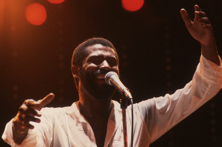 Teddy Pendergrass in concert at the Hammersmith Odeon in London in 1982 Teddy Pendergrass in concert at the Hammersmith Odeon in London in 1982