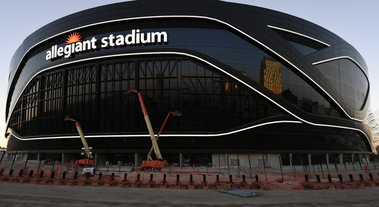 Exterior view of Allegiant Stadium