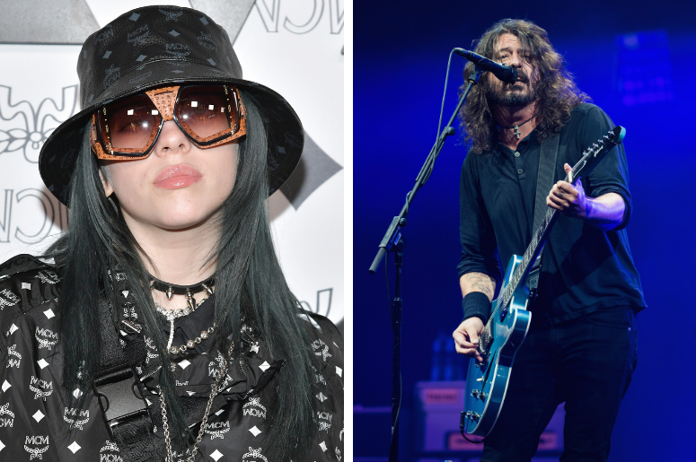 Billie Eilish and Dave Grohl Billie Eilish and Dave Grohl
