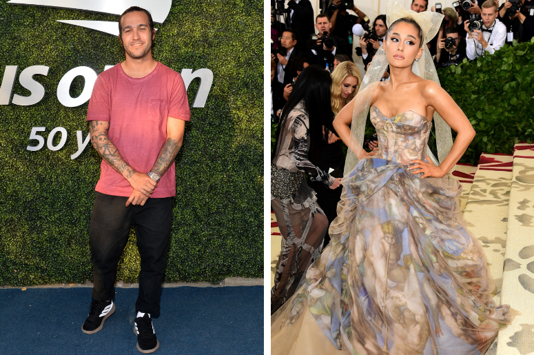 Pete Wentz & Ariana Grande Musician Pete Wentz arrives on Day 4 the 2018 US Open Tennis Tournament at the USTA Billie Jean King National Tennis Center in the New York borough of Queens, on August 30th, 2018. / Ariana Grande, who has received largely positive reviews for her