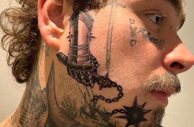 post malone tattoo