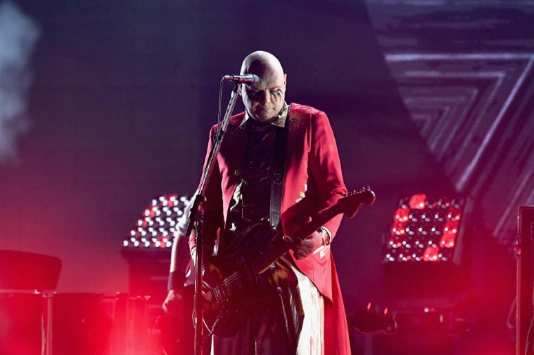 Billy Corgan of the band The Smashing Pumpkins performs on stage Billy Corgan of the band The Smashing Pumpkins performs on stage