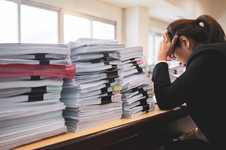 stressed at work