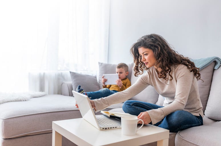 working from home