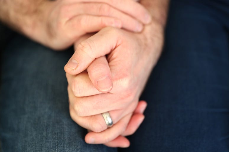 holding hands
