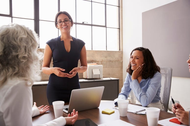 women in business meeting