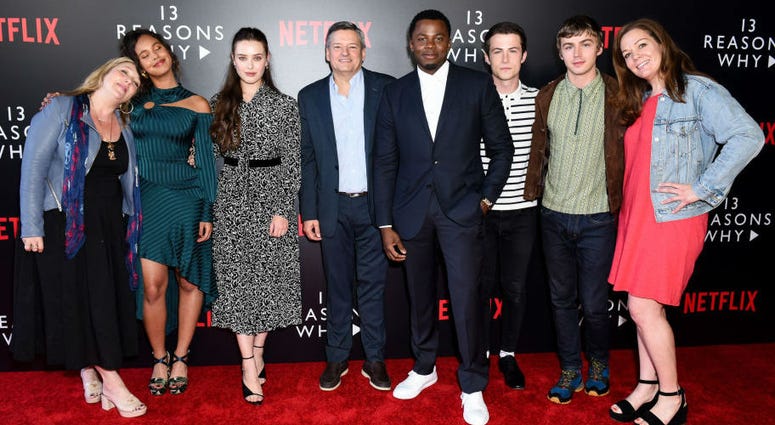 Alisha Boe, Katherine Langford, Derek Luke, Dylan Minnette, Miles Heizer and producers attend #NETFLIXFYSEE Event For "13 Reasons Why" Season 2 - Arrivals at Netflix FYSEE At Raleigh Studios on June 1, 2018 in Los Angeles, California. Alisha Boe, Katherine Langford, Derek Luke, Dylan Minnette, Miles Heizer and producers attend #NETFLIXFYSEE Event For "13 Reasons Why" Season 2 - Arrivals at Netflix FYSEE At Raleigh Studios on June 1, 2018 in Los Angeles, California.