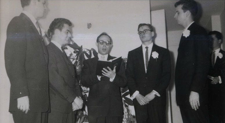 LGBT archivists in Philadelphia and California are trying to identify two men photographed on their wedding day at a time when gay marriage was considered taboo.